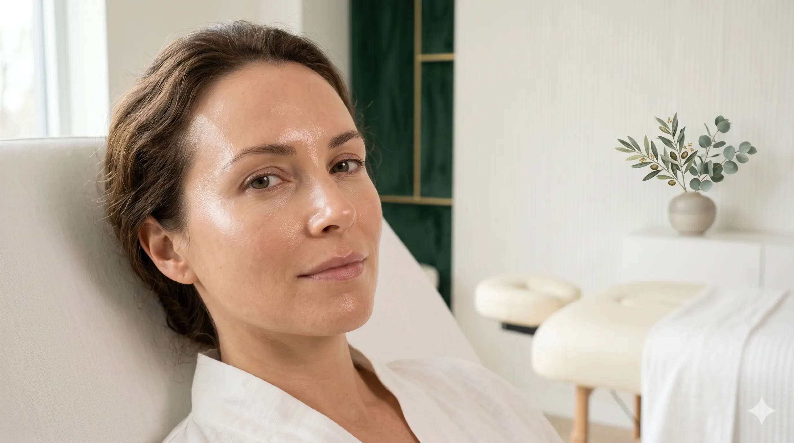 Glowing, naturally radiant skin after a personalized facial treatment at Elham Aesthetic Art in North York